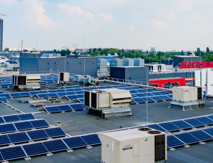 Дахова сонячна електростанція 620,73 кВт на ТРЦ Блокбастер у Києві